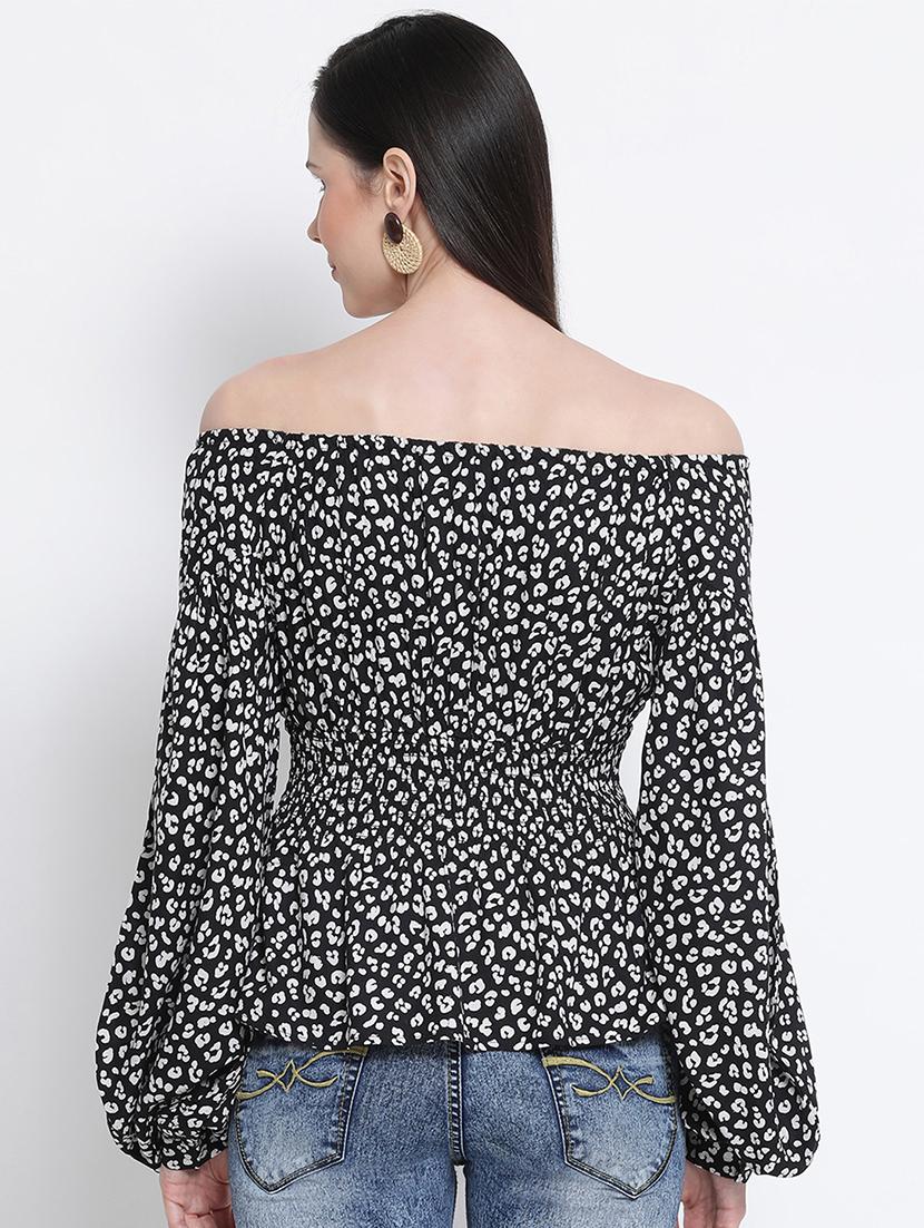 women's blouson off shoulder top - 17715294 - Standard Image - 2