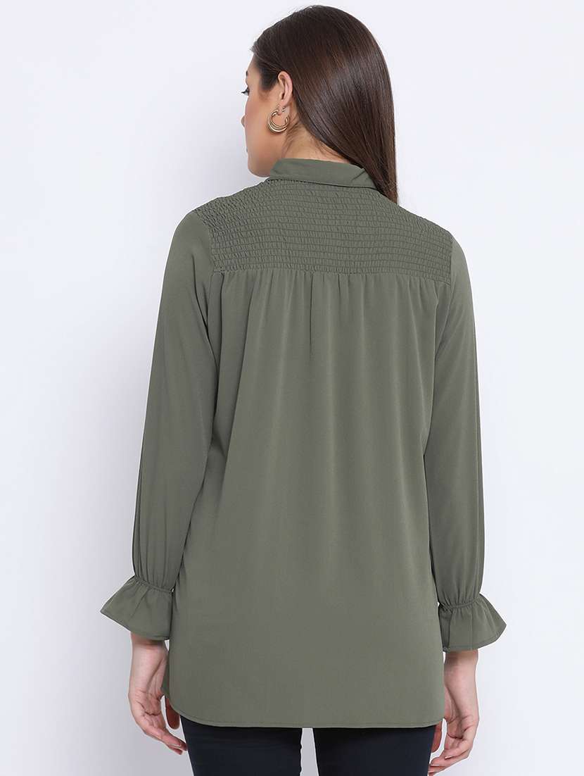 lace detail shirt tunic - 17715334 -  Standard Image - 2