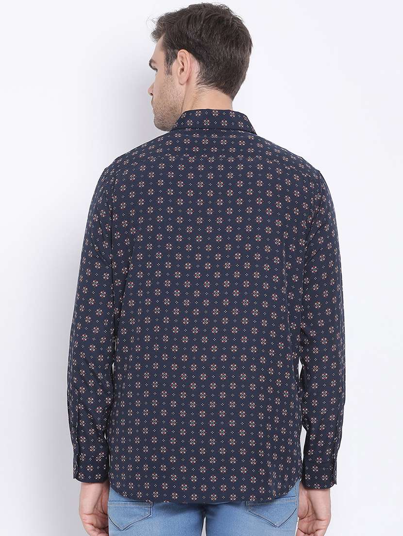 mens micro print casual shirt - 17715521 -  Standard Image - 2