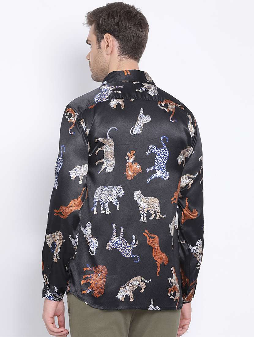 mens animal print casual shirt - 17715531 - Standard Image - 2