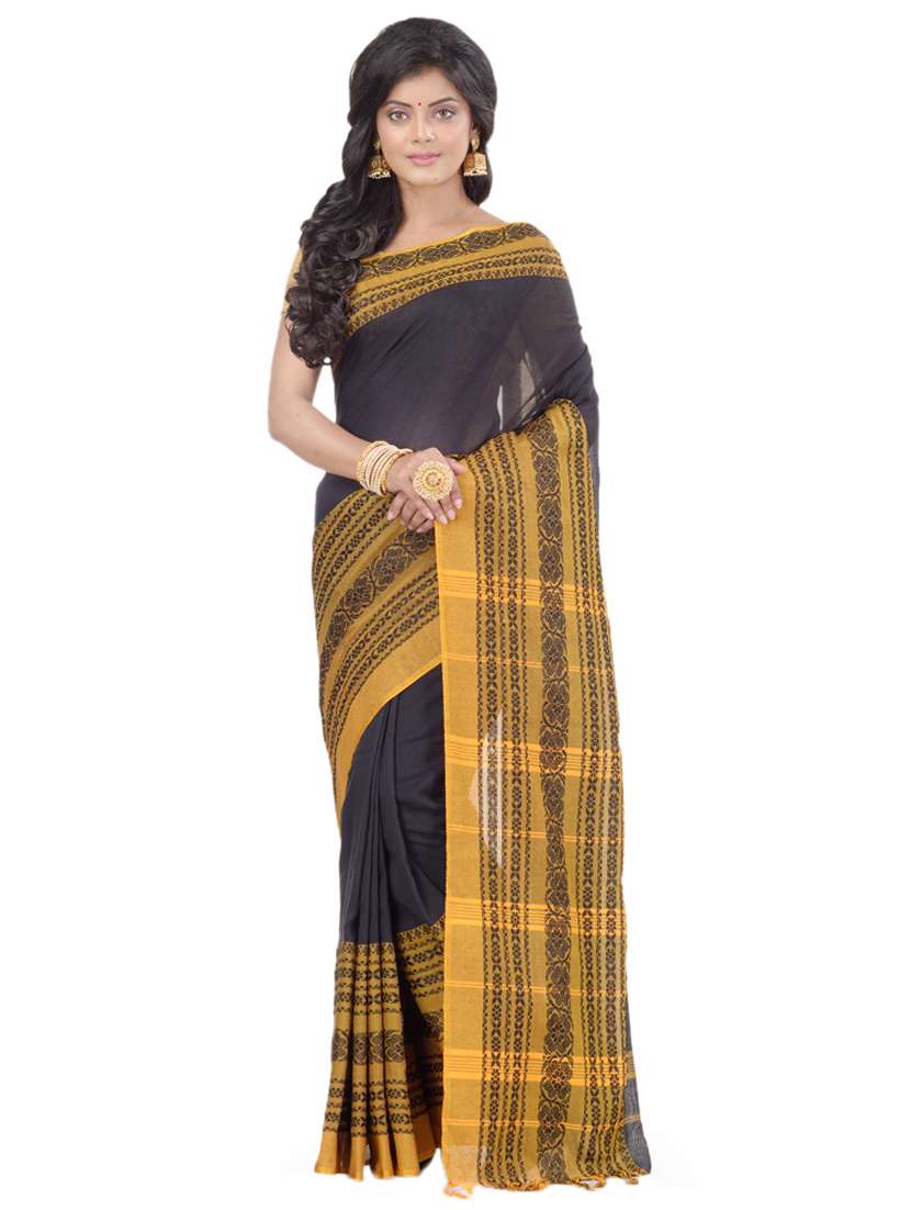 striped handloom saree with blouse