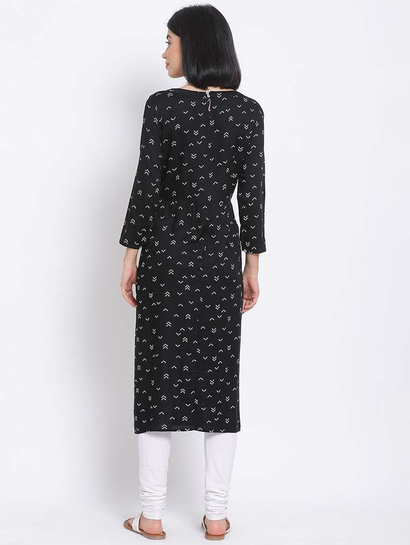 women's straight kurta - 17715707 - Standard Image - 2