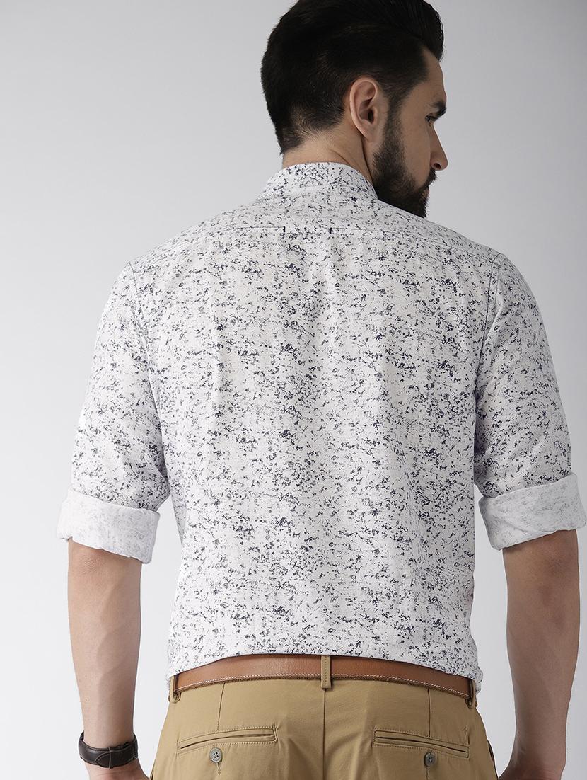 white printed casual shirt - 17716302 - Standard Image - 2