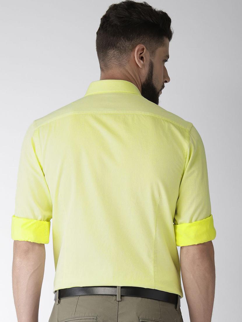 yellow solid casual shirt - 17716432 - Standard Image - 2