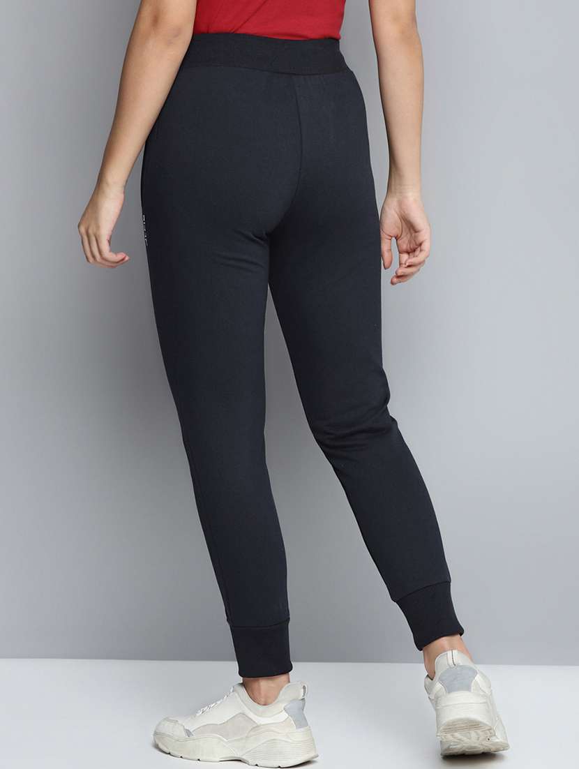 high rise solid track pants - 17718714 - Standard Image - 2