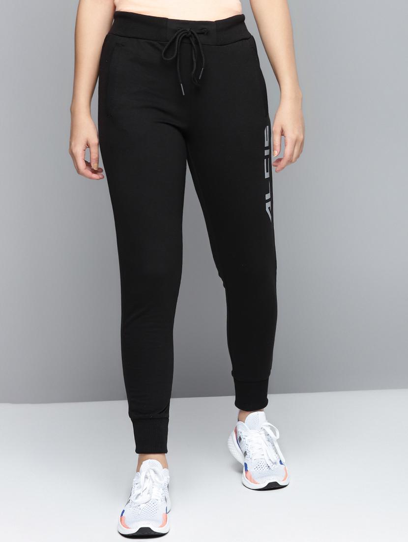 high rise solid track pants - 17718715 - Zoom Image - 0