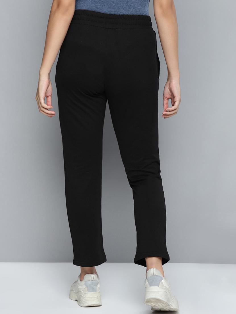 high rise solid track pants - 17718717 - Standard Image - 2