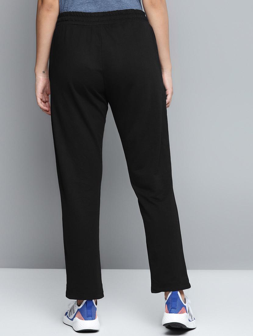 high rise solid track pants - 17718719 - Standard Image - 2