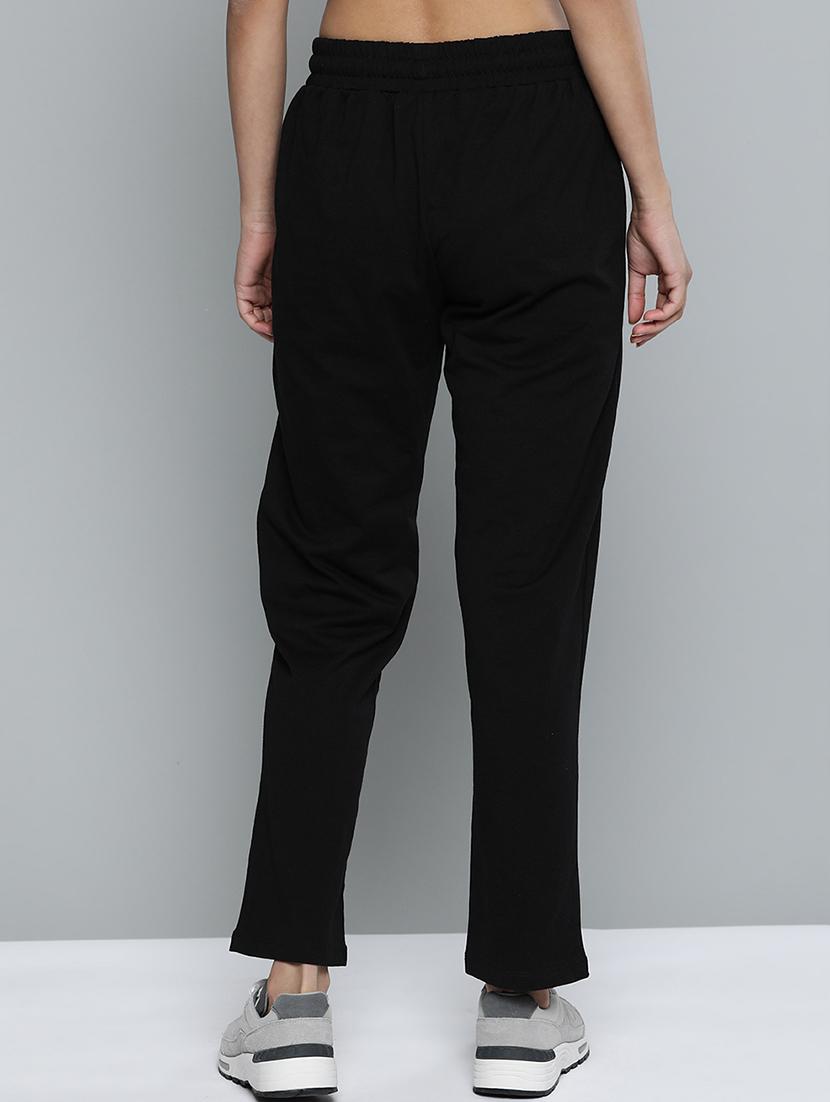 high rise solid track pant - 17718724 - Standard Image - 2