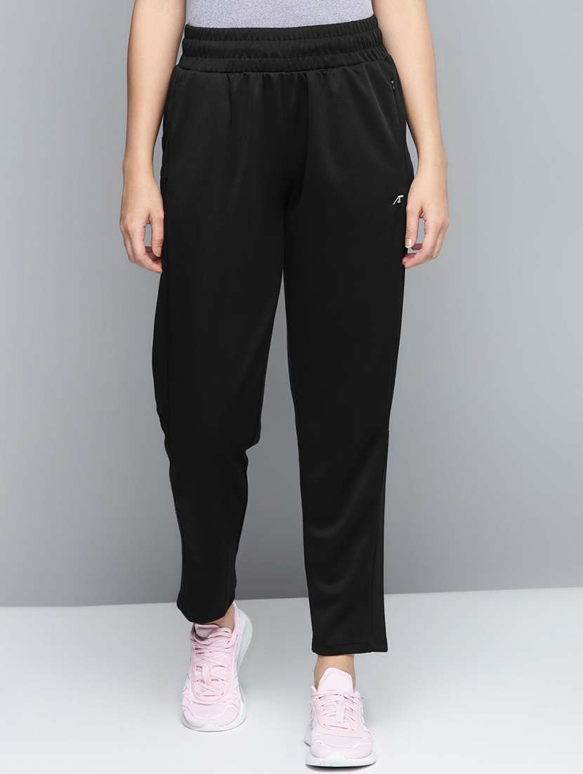 high rise solid track pant - 17718728 - Zoom Image - 0