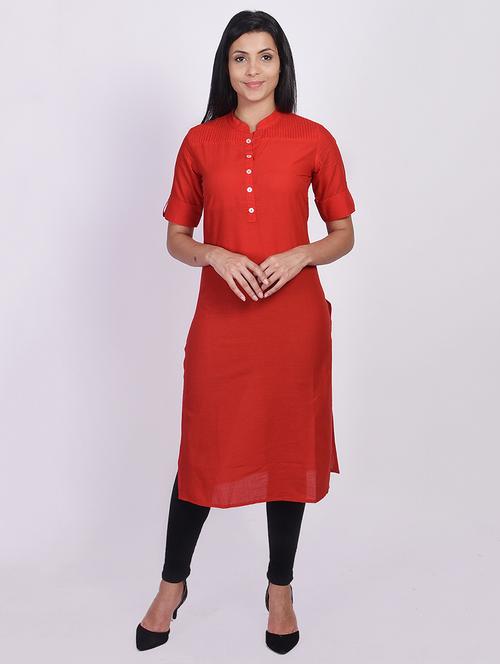 women's straight kurta - 17727317 - Standard Image - 0