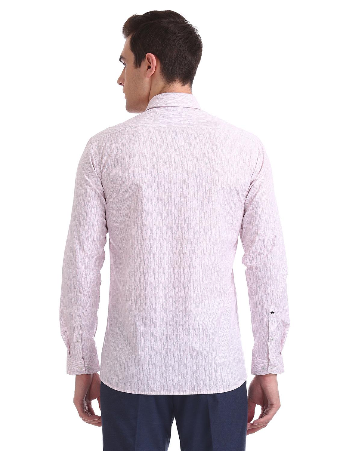 pink printed formal shirt - 17727733 - Standard Image - 2