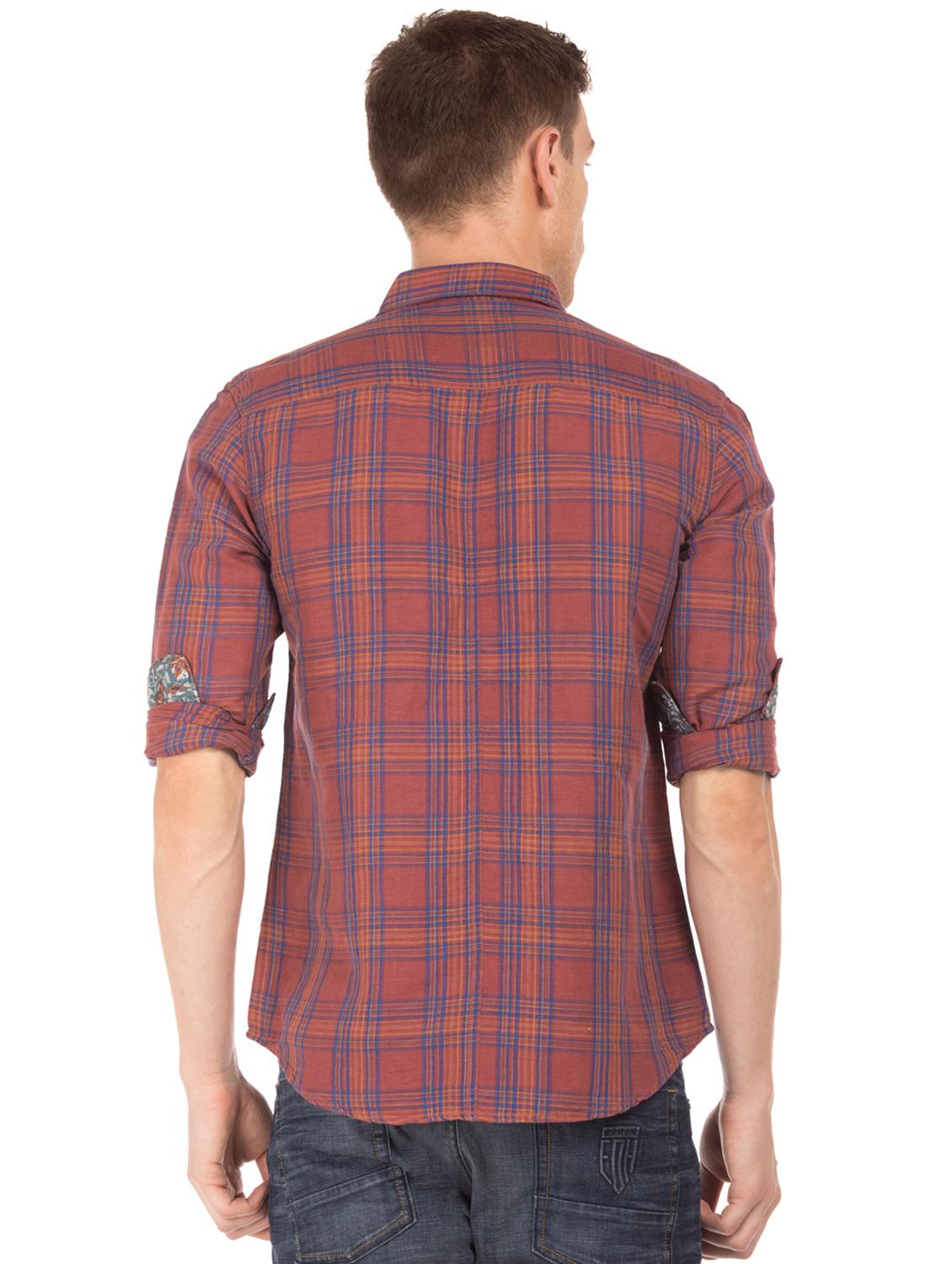 red checkered casual shirt - 17728110 - Standard Image - 2
