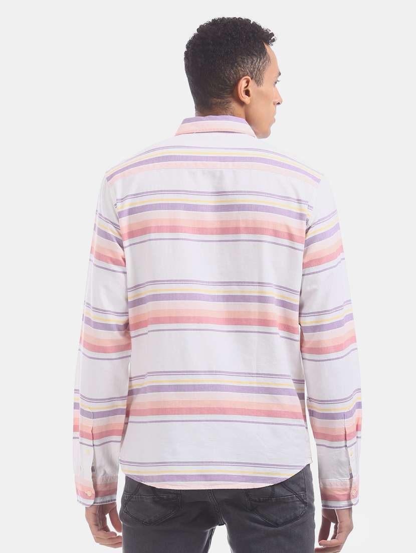 multi colored striped casual shirt - 17728511 -  Standard Image - 2