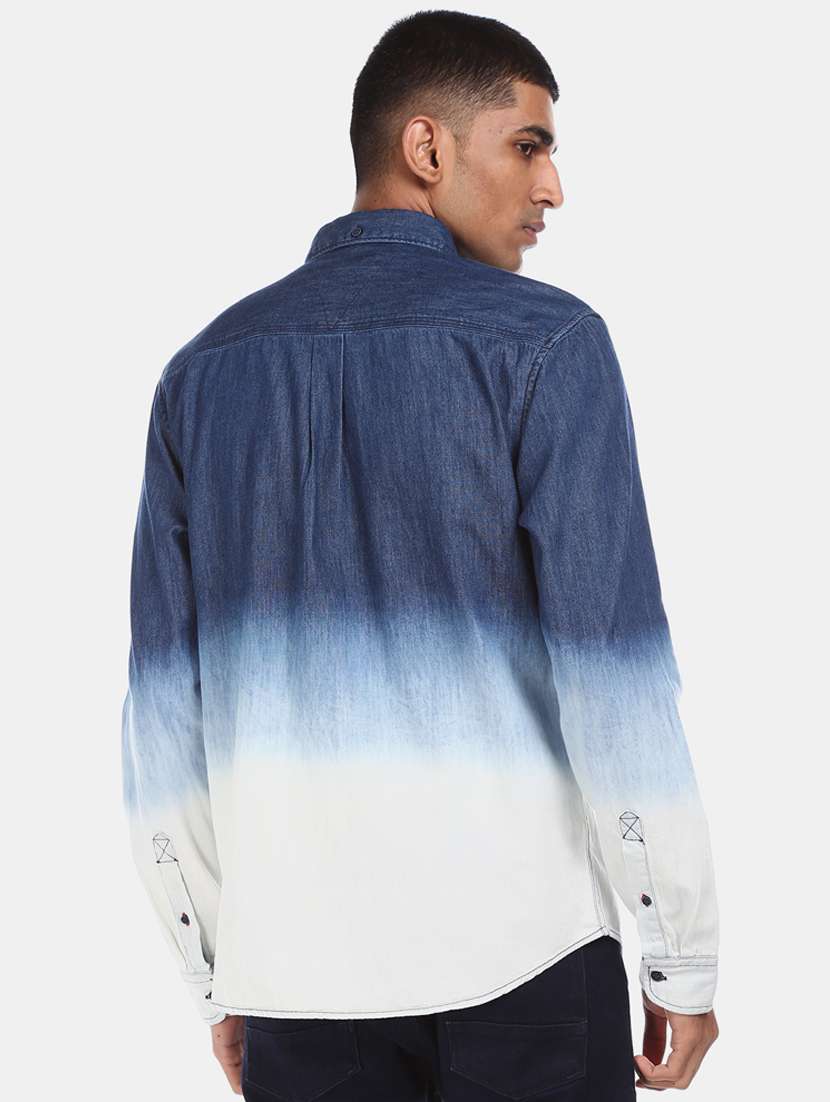 blue ombre casual shirt - 17728728 -  Standard Image - 2