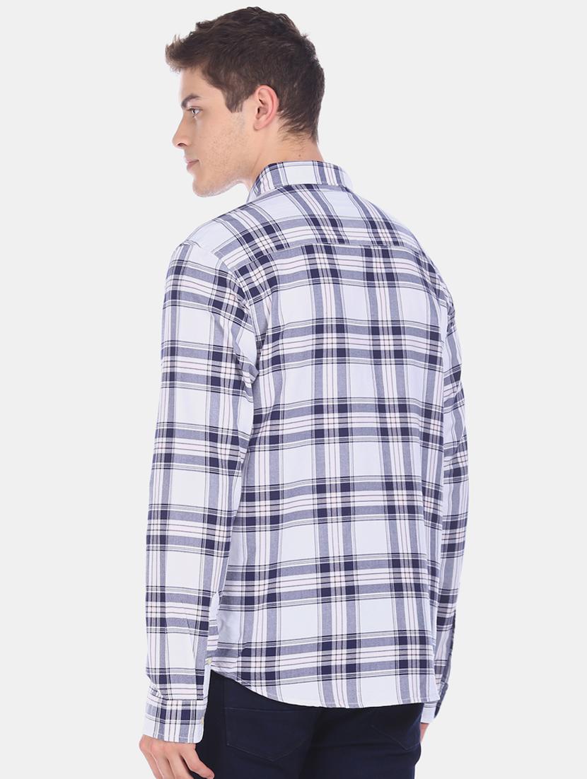 blue checkered casual shirt - 17728749 - Standard Image - 2