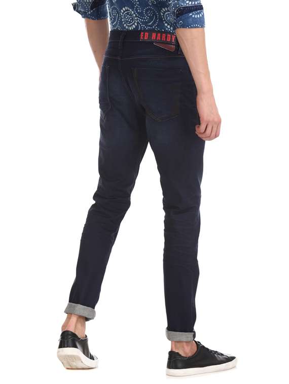 blue light washed denim jeans - 17731771 - Standard Image - 2