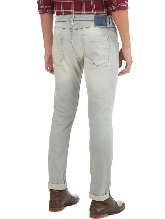 blue heavy washed denim jeans - 17731800 - Standard Image - 2
