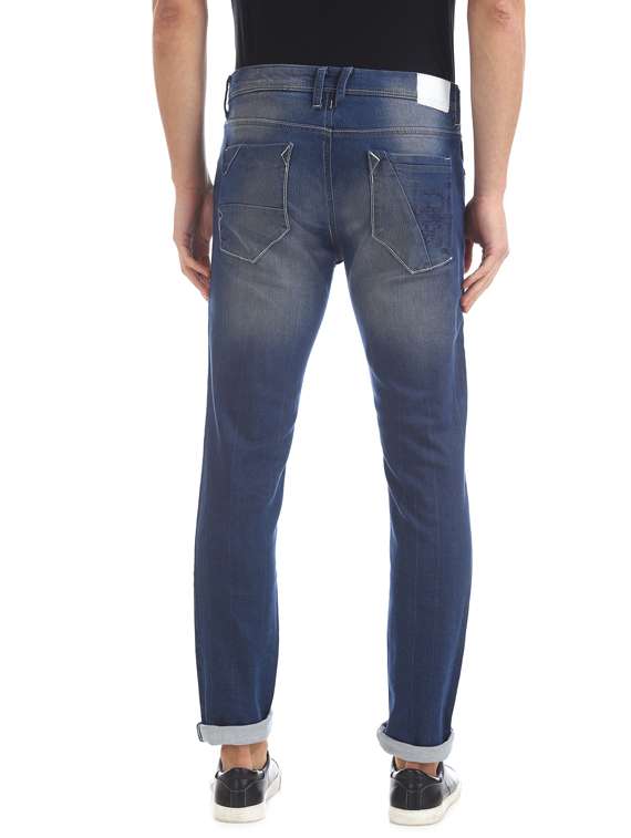 blue light washed denim jeans - 17731927 - Standard Image - 2