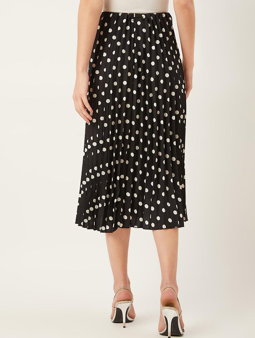 high rise polka dot a-line skirt - 17732295 - Standard Image - 2