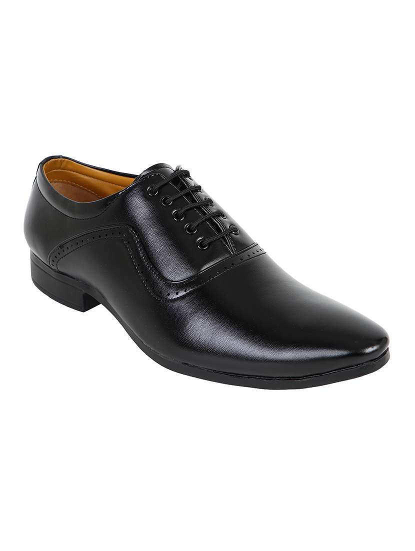black lace-up oxfords