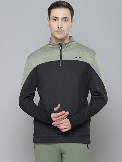 black color block sweatshirt - 17732908 -  Standard Image - 0