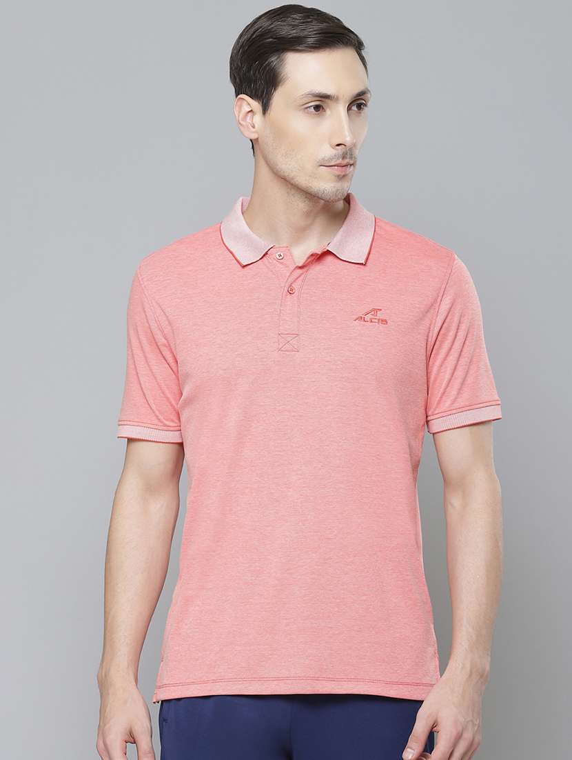 red solid polo t-shirt - 17732923 - Zoom Image - 0