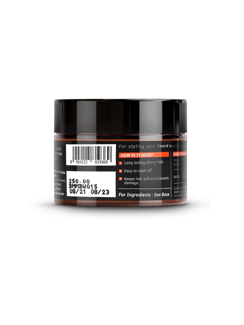 ustraa beard growth oil - 35ml and ustraa beard & mooch wax - 50g - 17733131 - Standard Image - 2