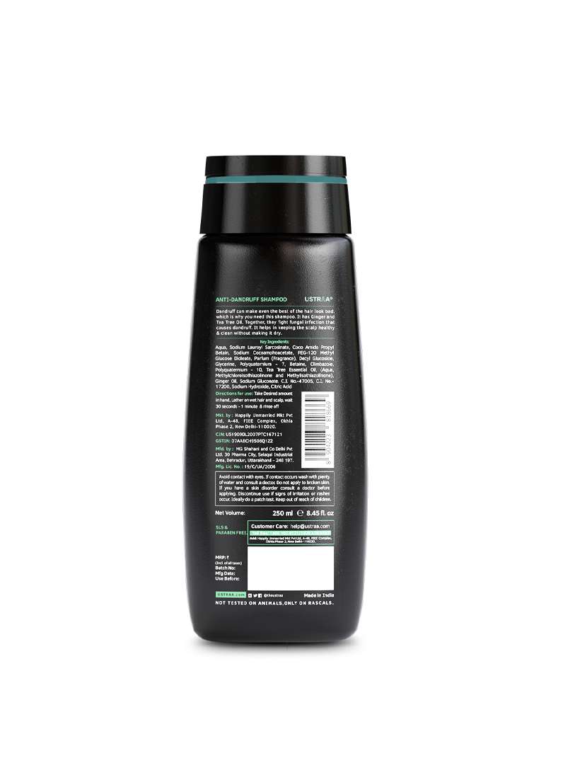 ustraa hair growth vitalizer - 100ml and anti dandruff shampoo - 250ml - 17733135 - Standard Image - 2