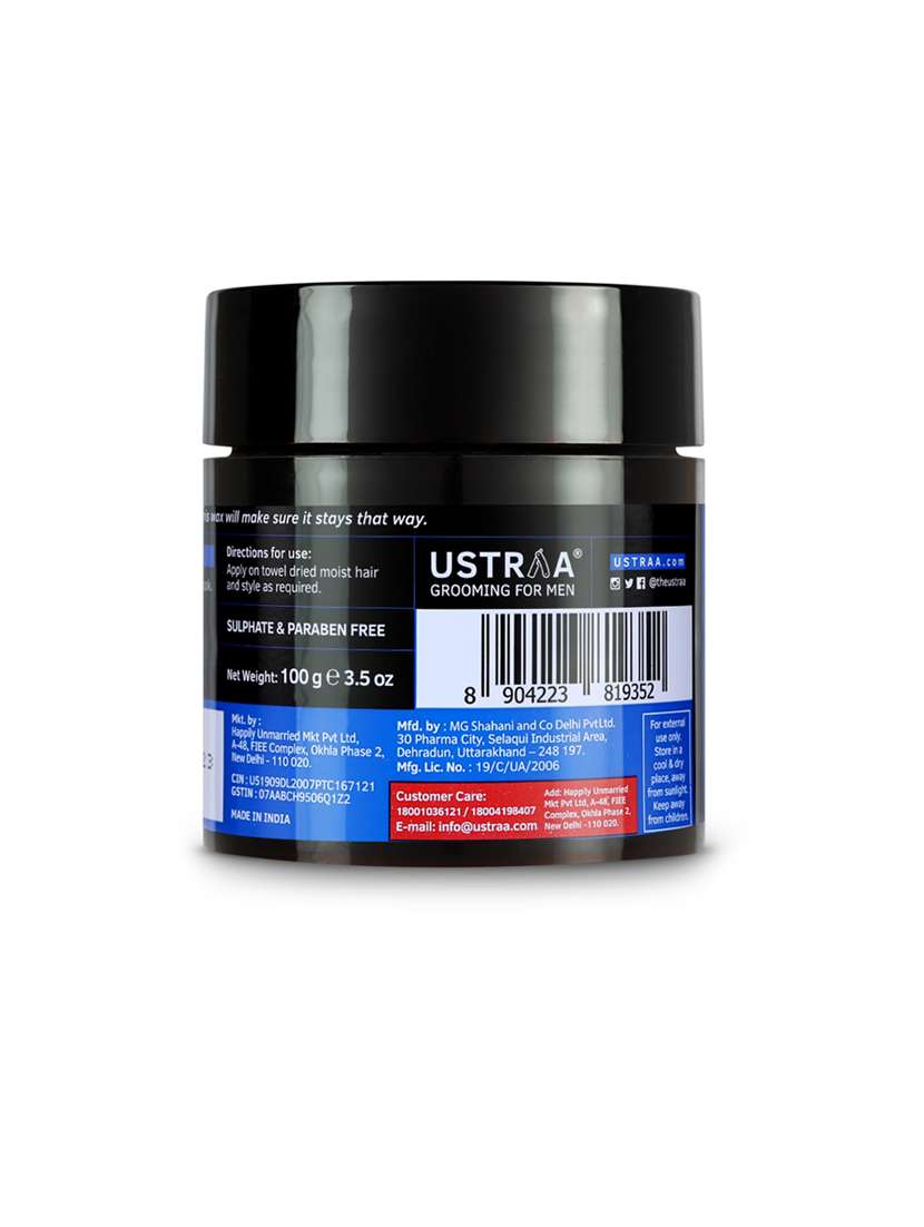 ustraa anti dandruff shampoo - 250ml and ustraa hair wax strong hold matte look - 100g - 17733138 - Standard Image - 2