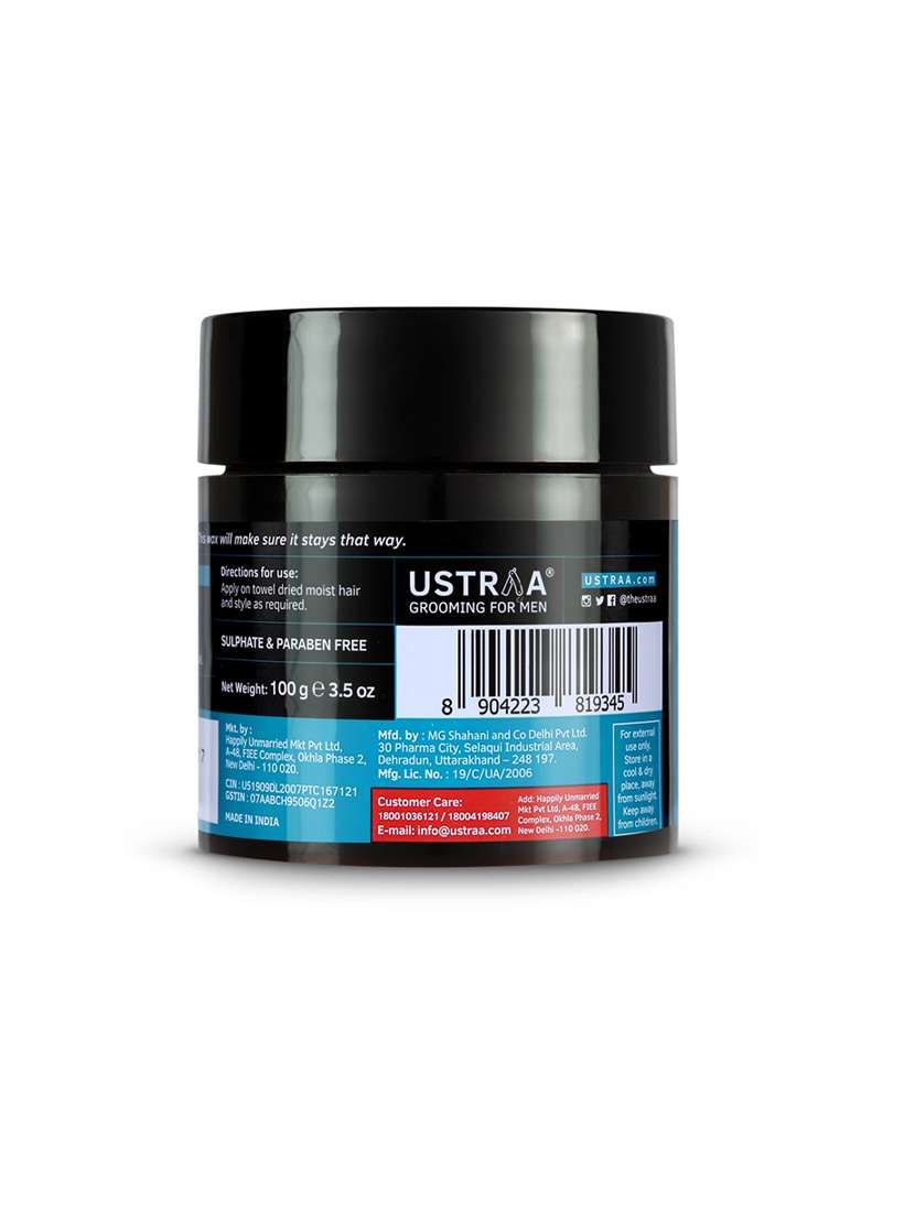 ustraa anti dandruff shampoo - 250ml and ustraa hair wax strong hold wet look - 100g - 17733139 - Standard Image - 2