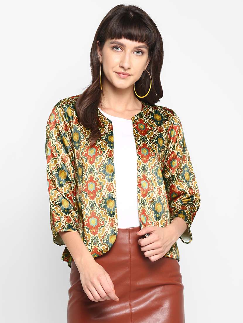 multi colored viscose jacket