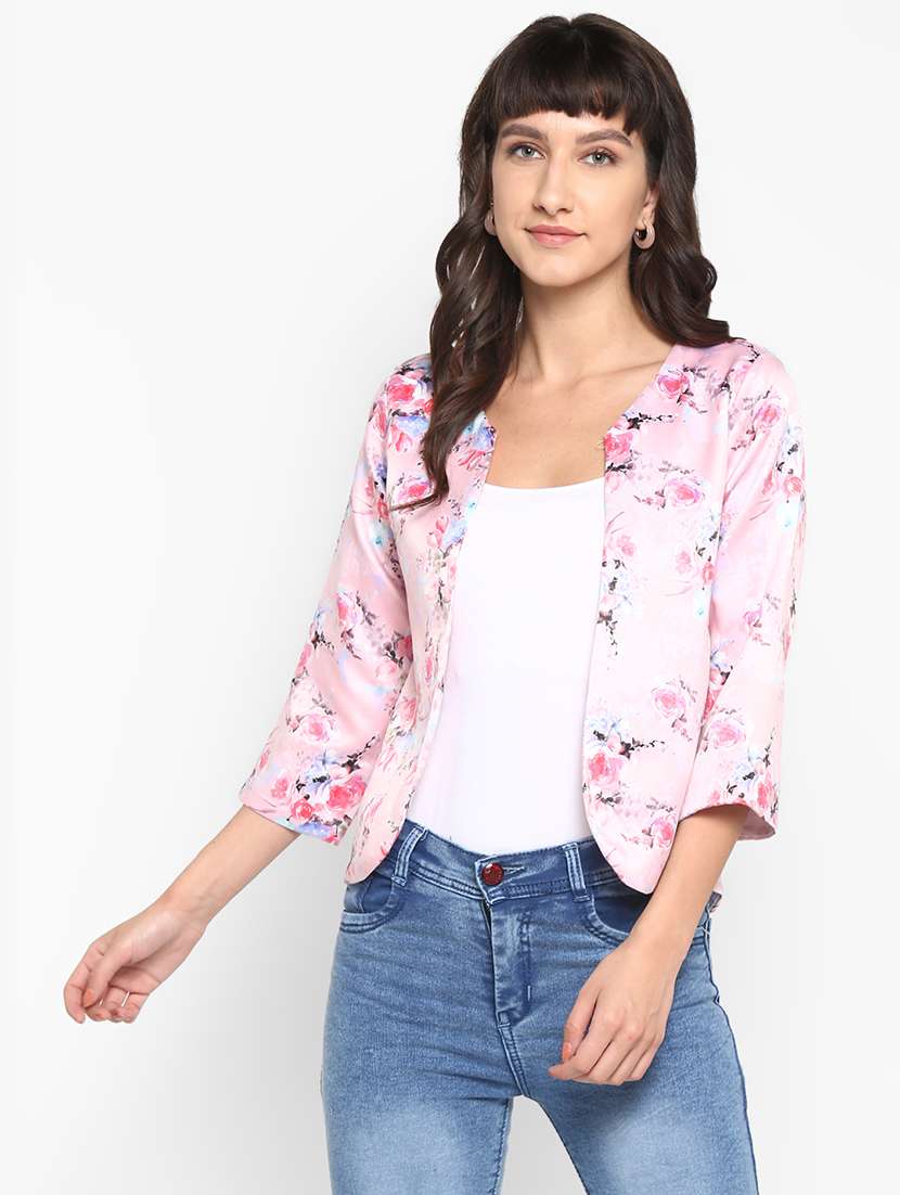 pink viscose jacket
