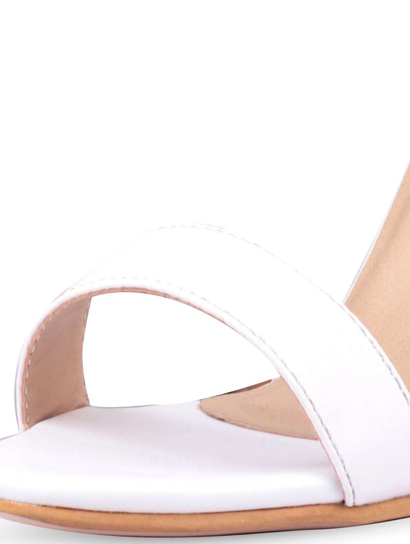 white synthetic closed back sandals - 17733796 - Standard Image - 7