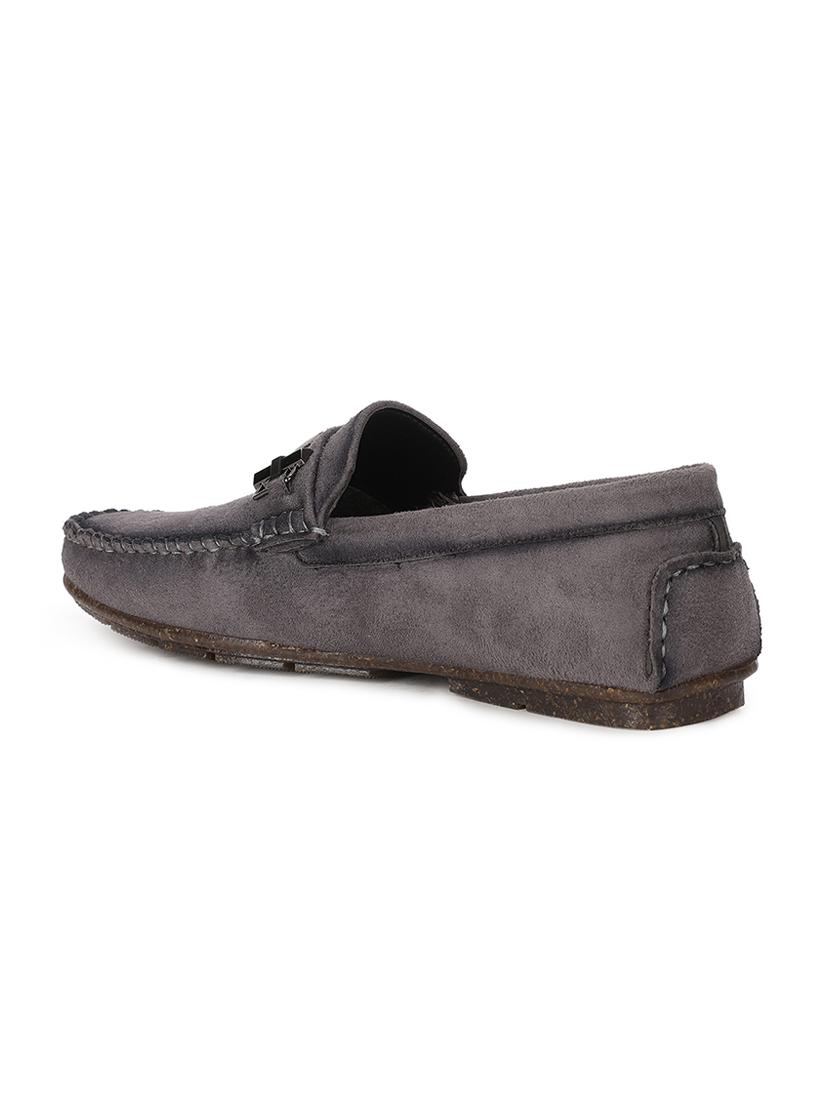 grey suede slip on loafers - 17734808 - Standard Image - 2