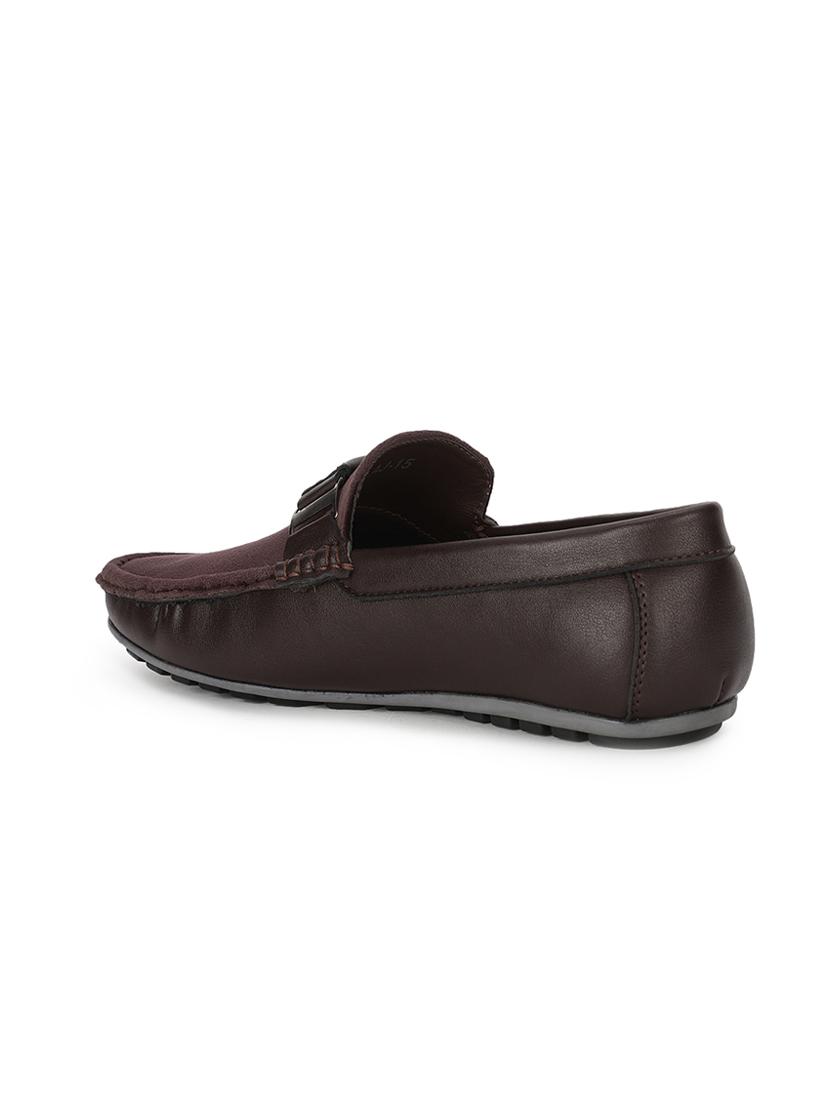 brown pu slip on loafers - 17734829 - Standard Image - 2