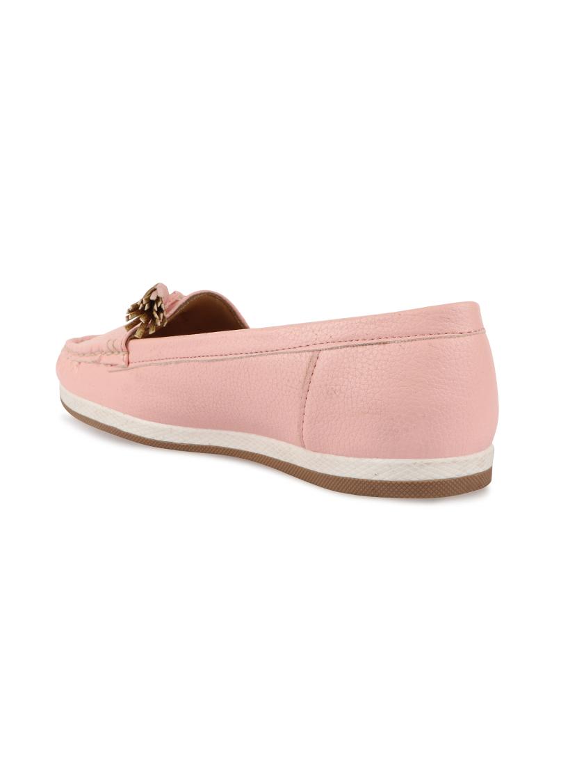 pink slip on loafers - 17735094 - Standard Image - 2