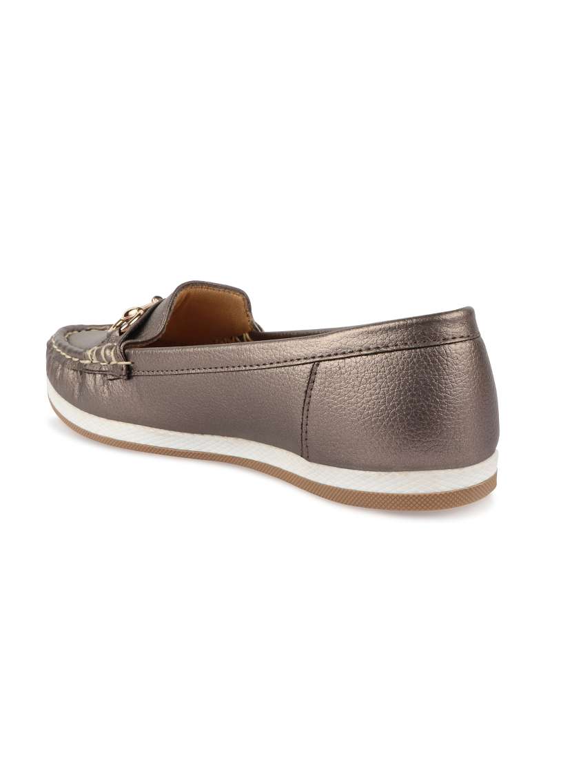 metallic slip on loafers - 17735097 -  Standard Image - 2