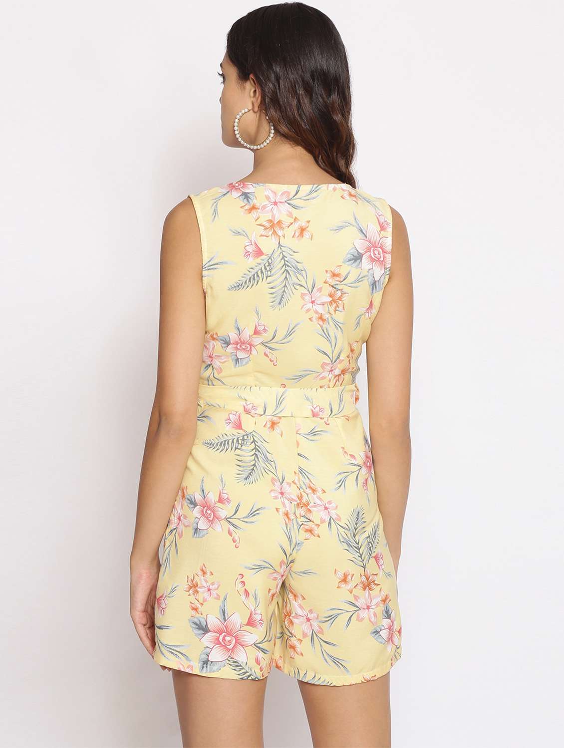 yellow polyester dungaree jumpsuit - 17735931 -  Standard Image - 2