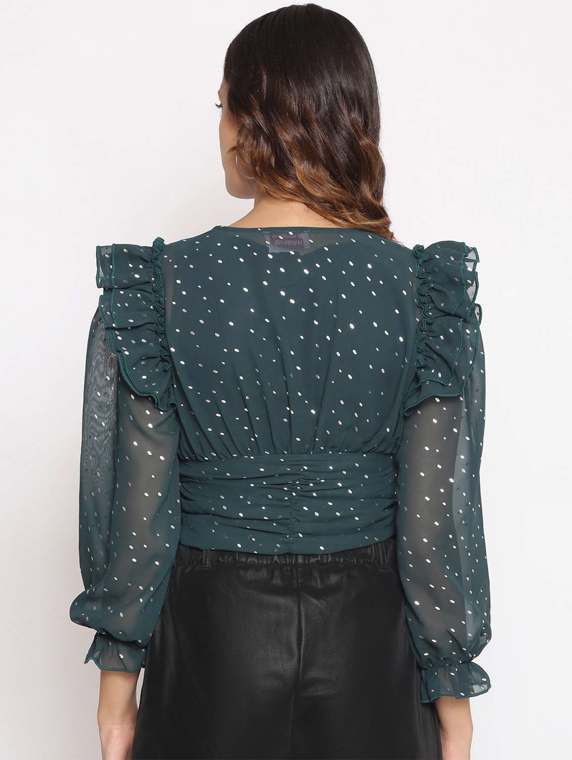 women's straight v neck top - 17735956 -  Standard Image - 2