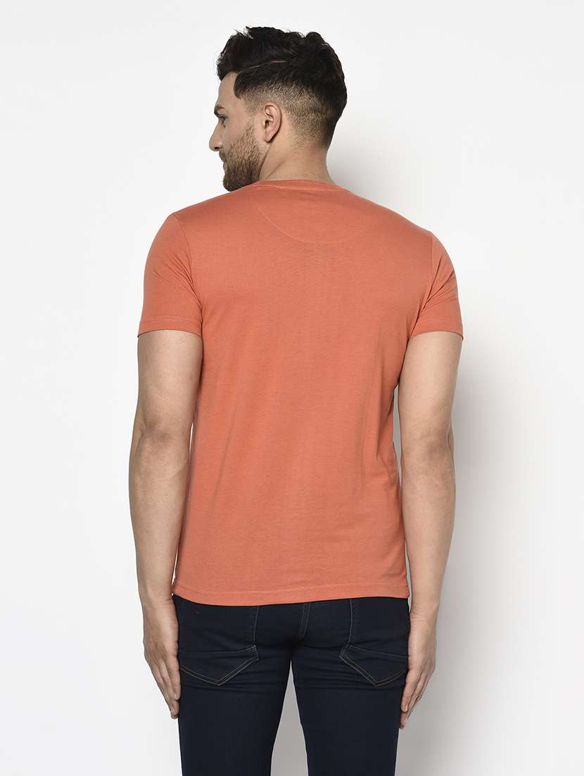 orange printed t-shirt - 17737375 - Standard Image - 2