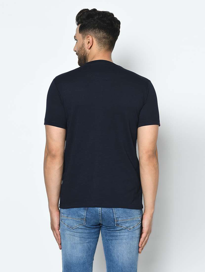 navy blue cut & sew t-shirt - 17737410 -  Standard Image - 2