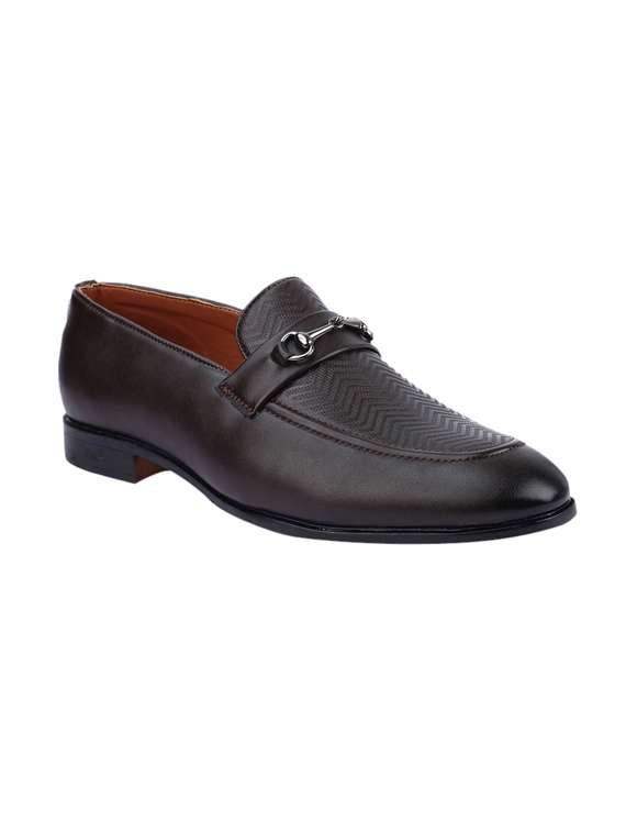 brown patent leather slip on loafers