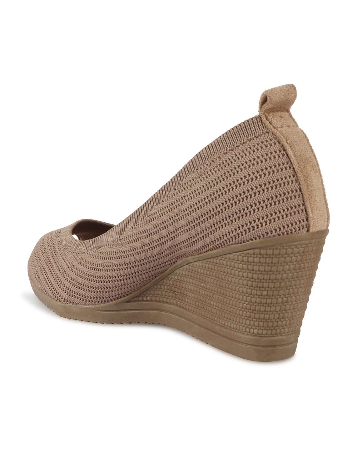 beige synthetic platforms pumps - 17737479 -  Standard Image - 2