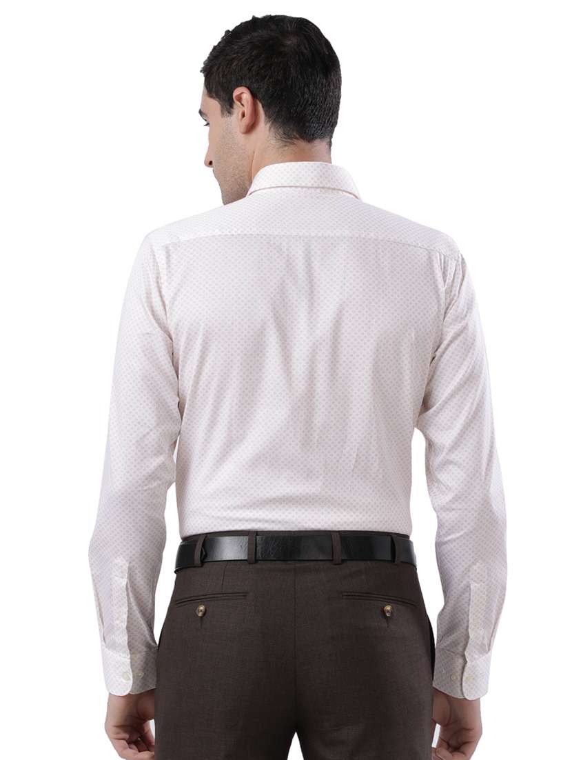 white printed formal shirt - 17738032 -  Standard Image - 2