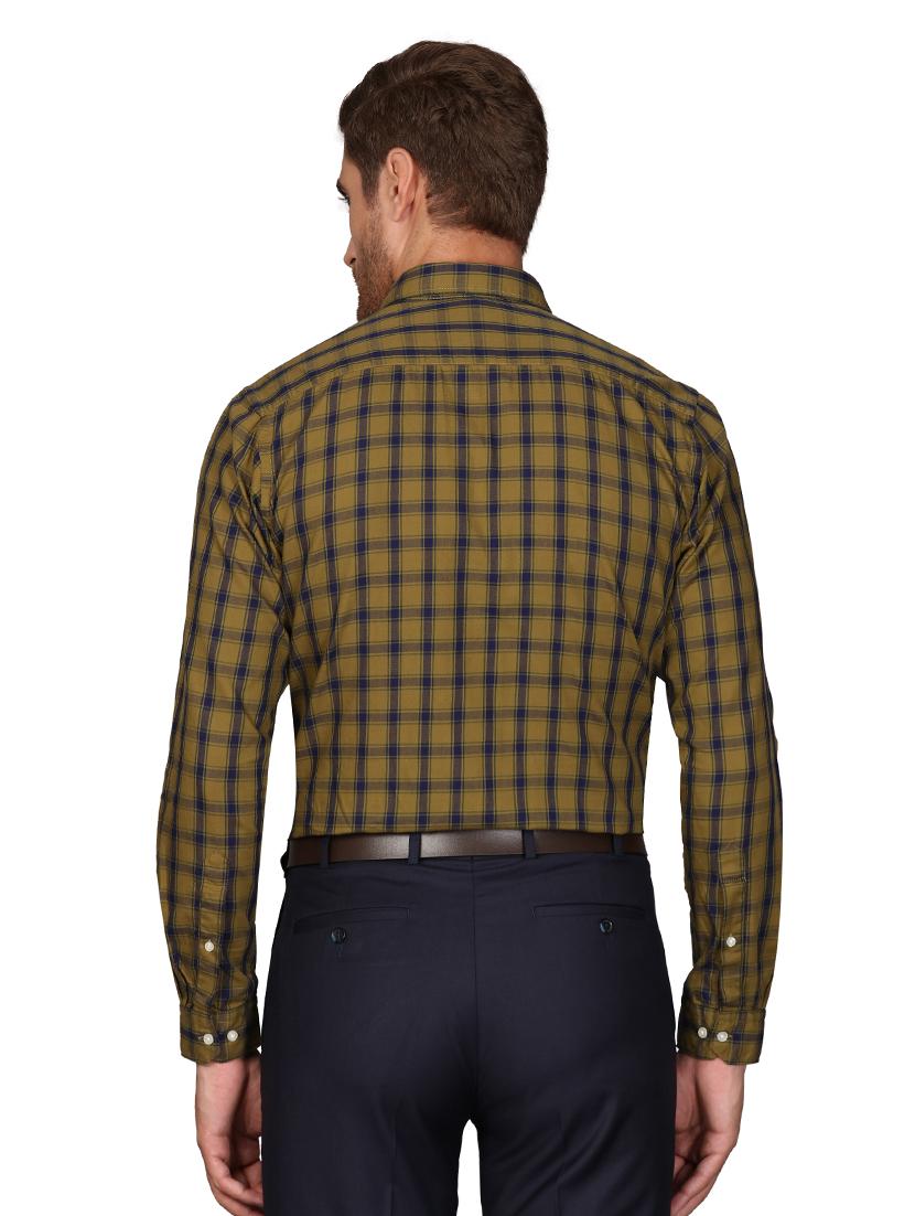 olive green checkered formal shirt - 17738089 - Standard Image - 2