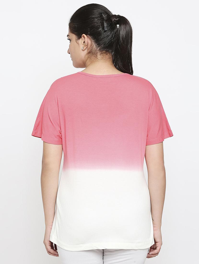 v-neck ombre tee - 17738279 - Standard Image - 2