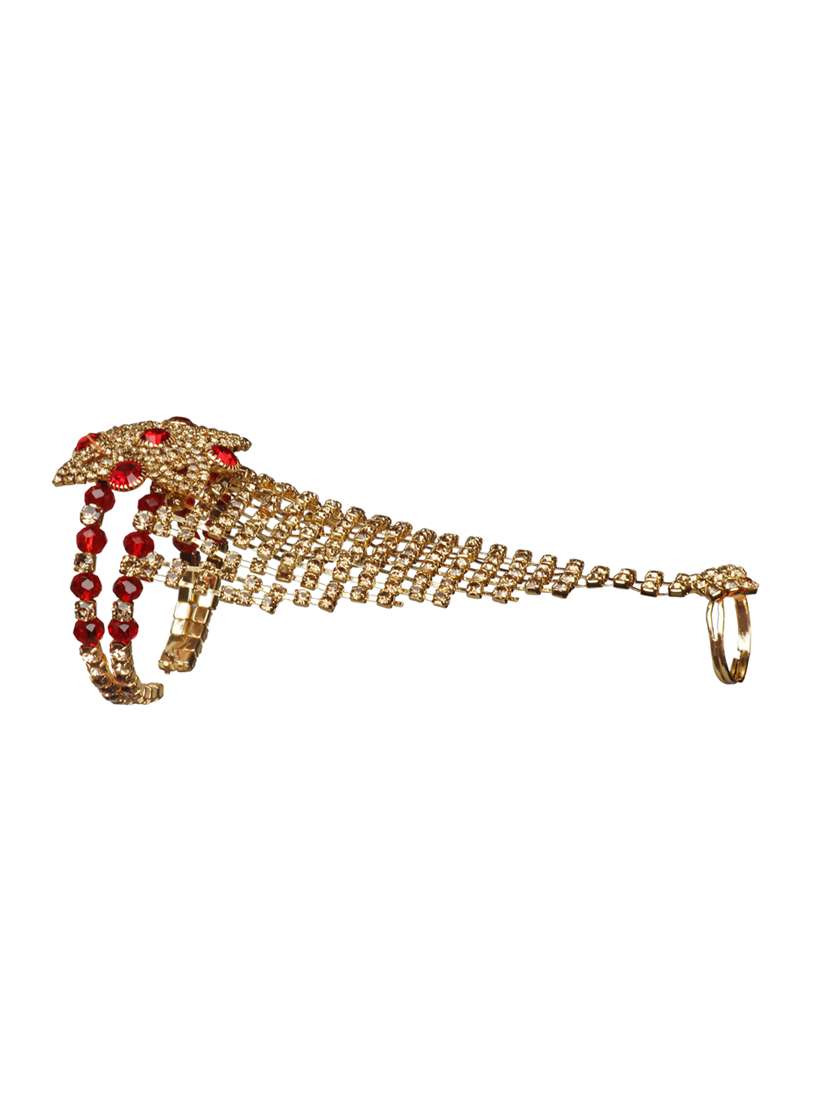 red gold bangle bracelet - 17738993 - Standard Image - 2