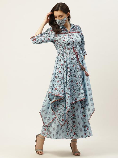 printed kurta palazzo set - 17739094 - Standard Image - 0