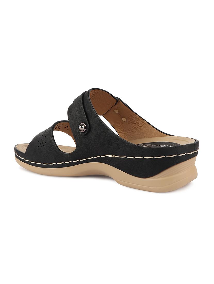 calzado womens's casualwear slip-on beige color platform heels slippers - 17739156 - Standard Image - 2